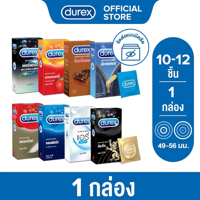 แนะนำรุ่นยอดนิยมถุงยางอนามัย Durex ปี 2025